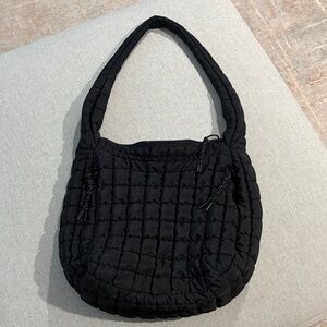 Black Quilted Shoulder Bag